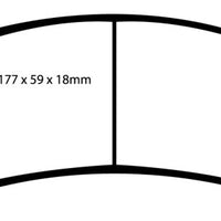 EBC 02 Cadillac Escalade 5.3 (Akebono rear caliper) Yellowstuff Front Brake Pads - Brakes Rotors &