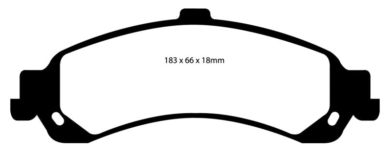 EBC 02 Cadillac Escalade 5.3 (PBR rear caliper) Greenstuff Rear Brake Pads - Brakes Rotors &