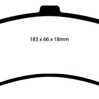 EBC 02 Cadillac Escalade 5.3 (PBR rear caliper) Greenstuff Rear Brake Pads - Brakes Rotors &