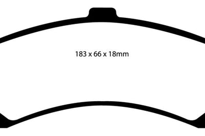 EBC 02 Cadillac Escalade 5.3 (PBR rear caliper) Greenstuff Rear Brake Pads - Brakes Rotors &