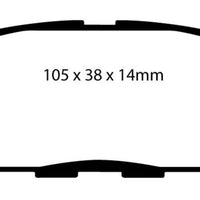 EBC 02 Infiniti G35 3.5 w/o DCS Bluestuff Rear Brake Pads - Brakes Rotors &
