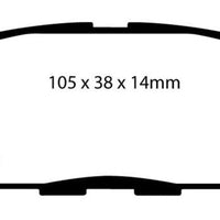 EBC 02 Infiniti G35 3.5 w/o DCS Bluestuff Rear Brake Pads - Brakes Rotors &