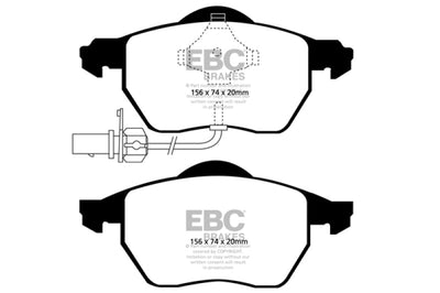 EBC 03-04 Audi A4 1.8 Turbo Yellowstuff Front Brake Pads - Brakes Rotors &