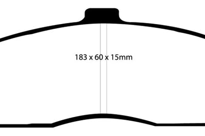 EBC 03-04 Cadillac XLR 4.6 Bluestuff Front Brake Pads - Brakes Rotors &