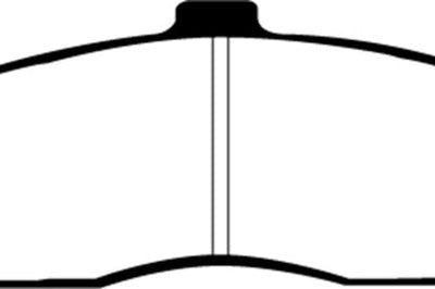 EBC 03-04 Cadillac XLR 4.6 Yellowstuff Front Brake Pads - Brakes Rotors &