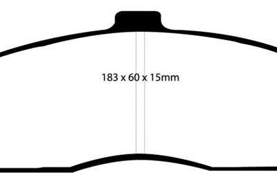 EBC 03-04 Cadillac XLR 4.6 Yellowstuff Front Brake Pads - Brakes Rotors &