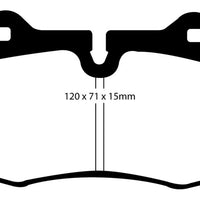 EBC 03-04 Infiniti G35 3.5 (Manual) (Brembo) Bluestuff Front Brake Pads - Brakes Rotors &