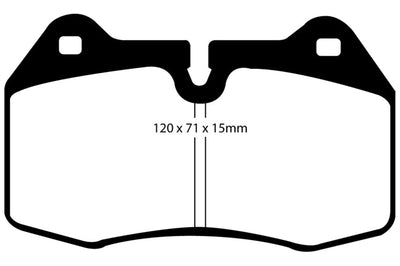 EBC 03-04 Infiniti G35 3.5 (Manual) (Brembo) Bluestuff Front Brake Pads - Brakes Rotors &