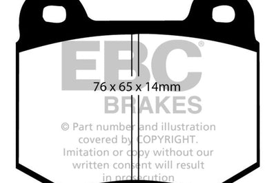 EBC 03-04 Infiniti G35 3.5 (Manual) (Brembo) Bluestuff Rear Brake Pads - Brakes Rotors &