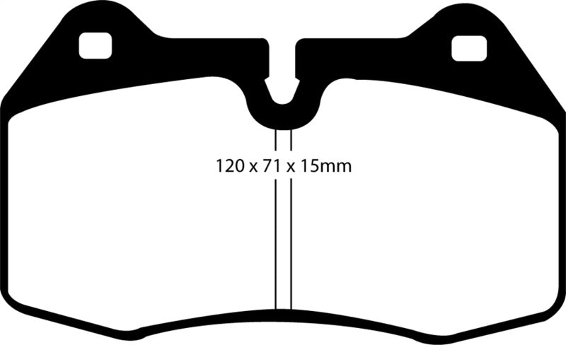 EBC 03-04 Infiniti G35 3.5 (Manual) (Brembo) Yellowstuff Front Brake Pads - Brakes Rotors &
