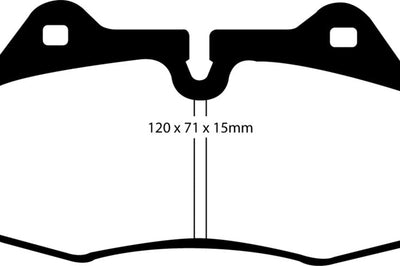 EBC 03-04 Infiniti G35 3.5 (Manual) (Brembo) Yellowstuff Front Brake Pads - Brakes Rotors &