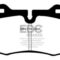 EBC 03-04 Infiniti G35 3.5 (Manual) (Brembo) Yellowstuff Front Brake Pads - Brakes Rotors &