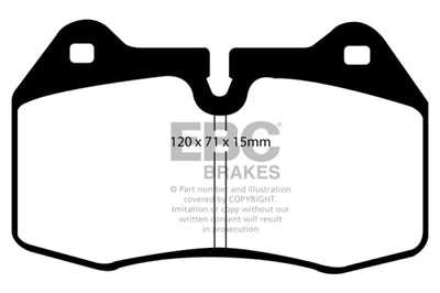 EBC 03-04 Infiniti G35 3.5 (Manual) (Brembo) Yellowstuff Front Brake Pads - Brakes Rotors &