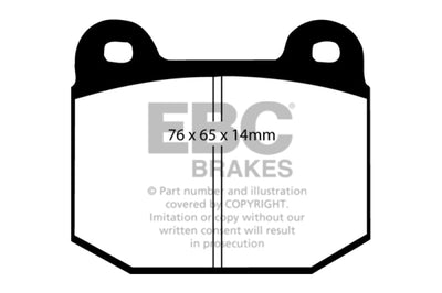 EBC 03-04 Infiniti G35 3.5 (Manual) (Brembo) Yellowstuff Rear Brake Pads - Brakes Rotors &