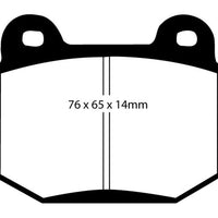 EBC 03-04 Infiniti G35 3.5 (Manual) (Brembo) Yellowstuff Rear Brake Pads - Brakes Rotors &
