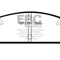 EBC 03-04 Mazda Protege 2.0 Turbo (Mazdaspeed) Redstuff Rear Brake Pads - Brakes Rotors &