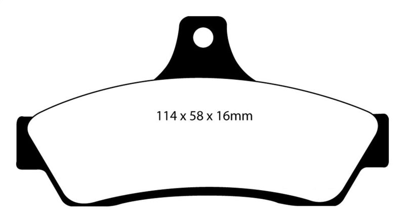 EBC 03-04 Pontiac GTO 5.7 (Solid Rear Rotors) Yellowstuff Brake Pads - Brakes Rotors &