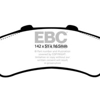 EBC 03-05 Chevrolet Astro Van 2WD Greenstuff Rear Brake Pads - Brakes Rotors &