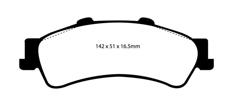 EBC 03-05 Chevrolet Astro Van 2WD Greenstuff Rear Brake Pads - Brakes Rotors &