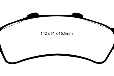 EBC 03-05 Chevrolet Astro Van 2WD Greenstuff Rear Brake Pads - Brakes Rotors &
