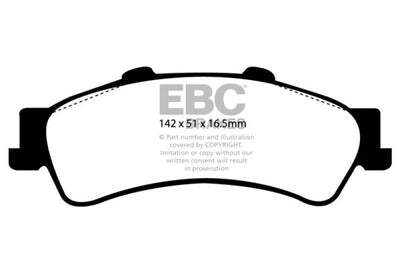 EBC 03-05 Chevrolet Astro Van 2WD Greenstuff Rear Brake Pads - Brakes Rotors &