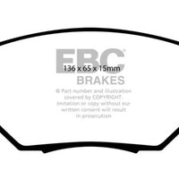 EBC 03-05 Infiniti FX35 3.5 Yellowstuff Front Brake Pads - Brakes Rotors &