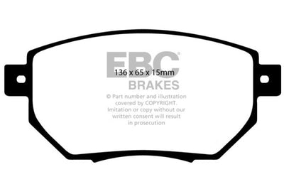 EBC 03-05 Infiniti FX35 3.5 Yellowstuff Front Brake Pads - Brakes Rotors &