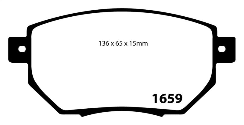 EBC 03-05 Infiniti FX35 3.5 Yellowstuff Front Brake Pads - Brakes Rotors &
