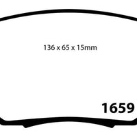 EBC 03-05 Infiniti FX35 3.5 Yellowstuff Front Brake Pads - Brakes Rotors &