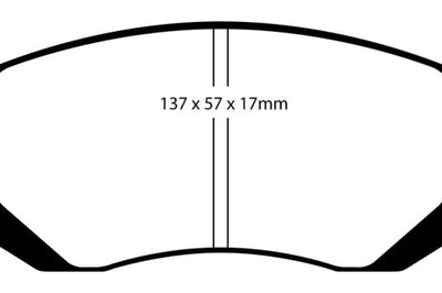 EBC 03-05 Subaru Impreza 2.0 Turbo WRX Bluestuff Front Brake Pads - Brakes Rotors &