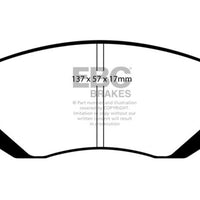 EBC 03-05 Subaru Impreza 2.0 Turbo WRX Bluestuff Front Brake Pads - Brakes Rotors &