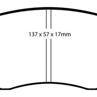 EBC 03-05 Subaru Impreza 2.0 Turbo WRX Bluestuff Front Brake Pads - Brakes Rotors &