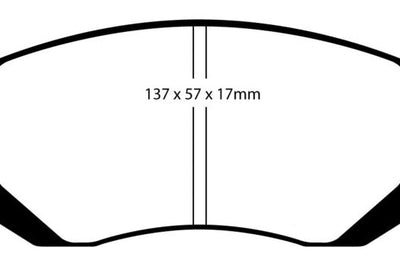 EBC 03-05 Subaru Impreza 2.0 Turbo WRX Bluestuff Front Brake Pads - Brakes Rotors &