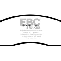 EBC 03-06 Chevrolet Equinox 3.4 Greenstuff Front Brake Pads - Brakes Rotors &