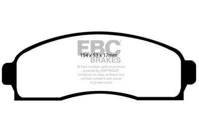 EBC 03-06 Chevrolet Equinox 3.4 Greenstuff Front Brake Pads - Brakes Rotors &