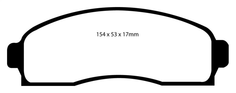EBC 03-06 Chevrolet Equinox 3.4 Greenstuff Front Brake Pads - Brakes Rotors &