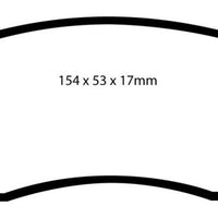 EBC 03-06 Chevrolet Equinox 3.4 Greenstuff Front Brake Pads - Brakes Rotors &