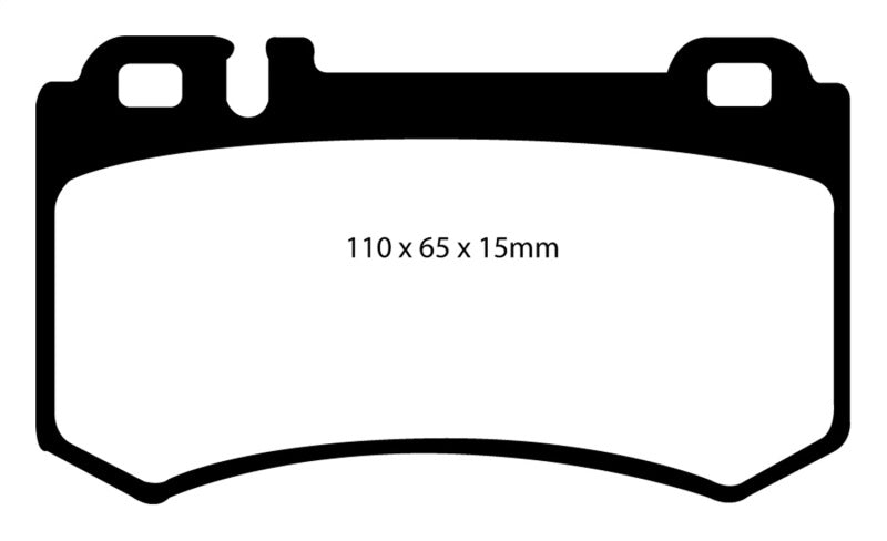 EBC 03-06 Mercedes-Benz CL55 AMG 5.4 Supercharged Yellowstuff Rear Brake Pads - Brakes Rotors &