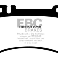 EBC 03-06 Mercedes-Benz CL55 AMG 5.4 Supercharged Yellowstuff Rear Brake Pads - Brakes Rotors &