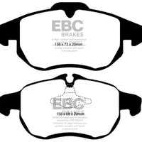 EBC 03 Saab 9-3 2.0 Turbo (Arc) Yellowstuff Front Brake Pads - Brakes Rotors &