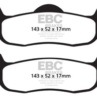 EBC 04-05 Infiniti QX56 5.6 Greenstuff Rear Brake Pads - Brakes Rotors &