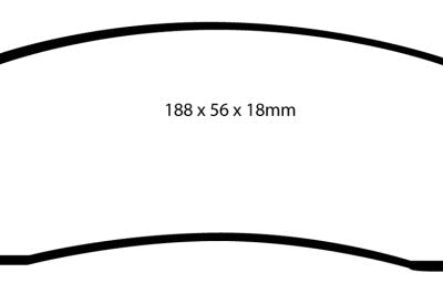 EBC 04-06 Dodge Durango 3.7 Yellowstuff Front Brake Pads - Brakes Rotors &