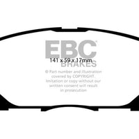 EBC 04-07 Lexus RX330 3.3 Yellowstuff Front Brake Pads - Brakes Rotors &