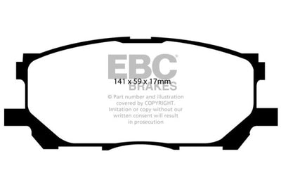EBC 04-07 Lexus RX330 3.3 Yellowstuff Front Brake Pads - Brakes Rotors &