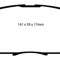 EBC 04-07 Lexus RX330 3.3 Yellowstuff Front Brake Pads - Brakes Rotors &