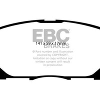 EBC 04-07 Lexus RX330 3.3 Yellowstuff Front Brake Pads - Brakes Rotors &