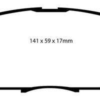 EBC 04-07 Lexus RX330 3.3 Yellowstuff Front Brake Pads - Brakes Rotors &