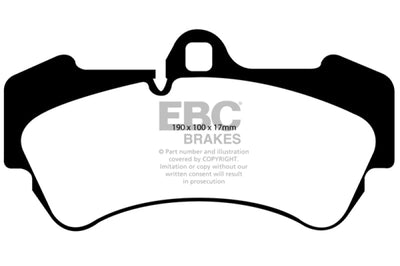 EBC 04-07 Porsche Cayenne 3.2 Yellowstuff Front Brake Pads - Brakes Rotors &