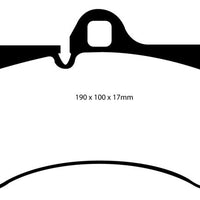 EBC 04-07 Porsche Cayenne 3.2 Yellowstuff Front Brake Pads - Brakes Rotors &