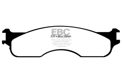 EBC 04 Dodge Ram SRT-10 8.3 Yellowstuff Front Brake Pads - Brakes Rotors &